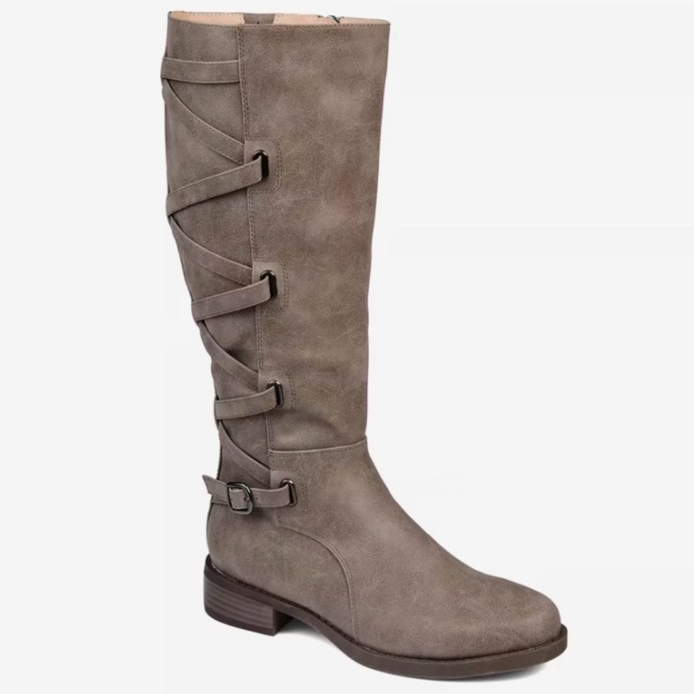 Wide-Calf Knee-High Boots Sz 10
